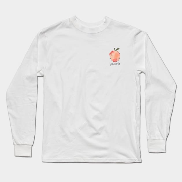 Just peachy! Long Sleeve T-Shirt by amyisom17@gmail.com